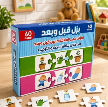 بزل قبل وبعد