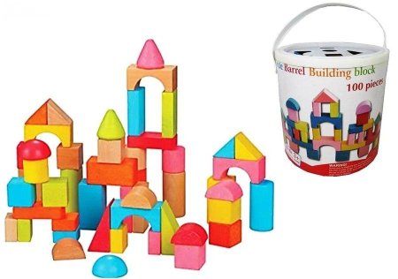 Circle Barrel Building Block 100 pieces