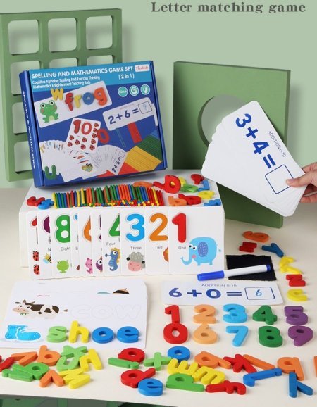 SPELLING AND MATHEMATIC GAME SET (2 in 1)