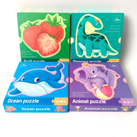 🧩 6in1  Educational Puzzle Set