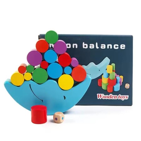 Moon Balance Wooden Game