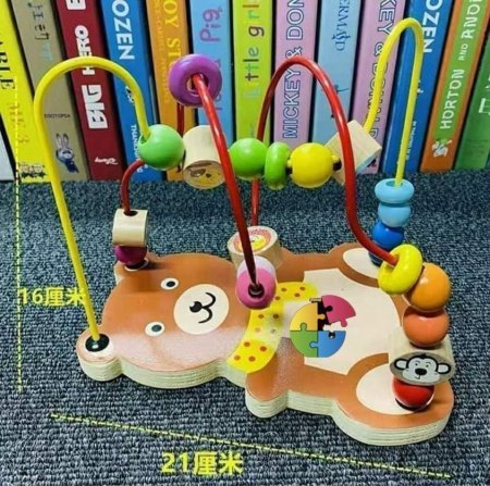 لعبة متاهة الخرز الخشبية