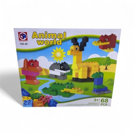 ليجو عالم الحيوانات تحتوي على 68 قطعة حجم كبير