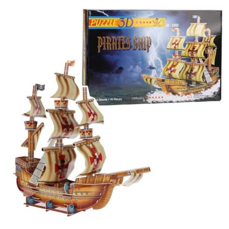 بازل 3D سفينة قراصنة