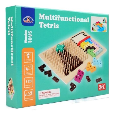 لعبة تيتريس الخشبية متعددة الوظائف Multifunctional Tetris