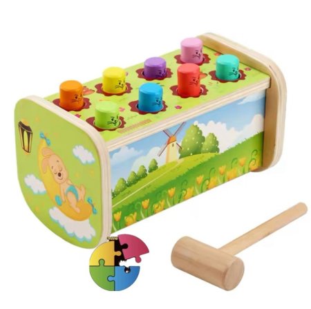 لعبة اضرب الخلد الخشبية