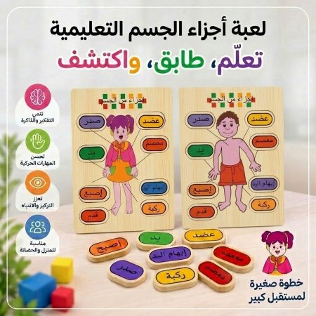 بازل أجزاء جسم الإنسان