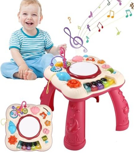 طاولة الأنشطة الموسيقية للأطفال