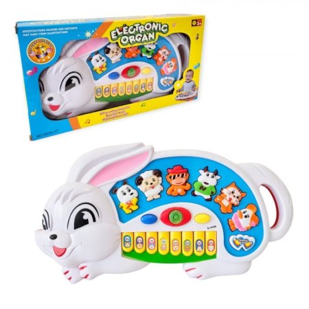 بيانو الأرنب الموسيقي مع أصوات الحيوانات 