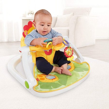 مقعد أرضي محمول للأطفال على شكل أسد