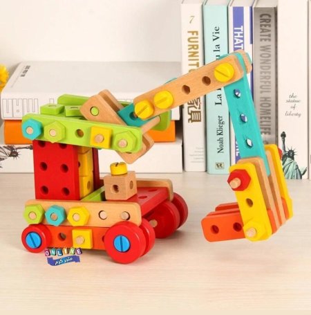 لعبة البناء الخشبية الإبداعية