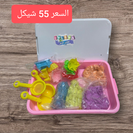 4 لون مع سطل حجم كبير للعب اطفال